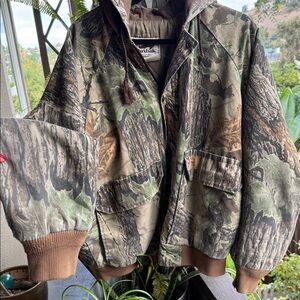 90s Duxback Camouflage Hooded Jacket